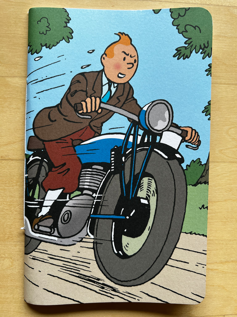 Tintin on Motorcycle Notebook