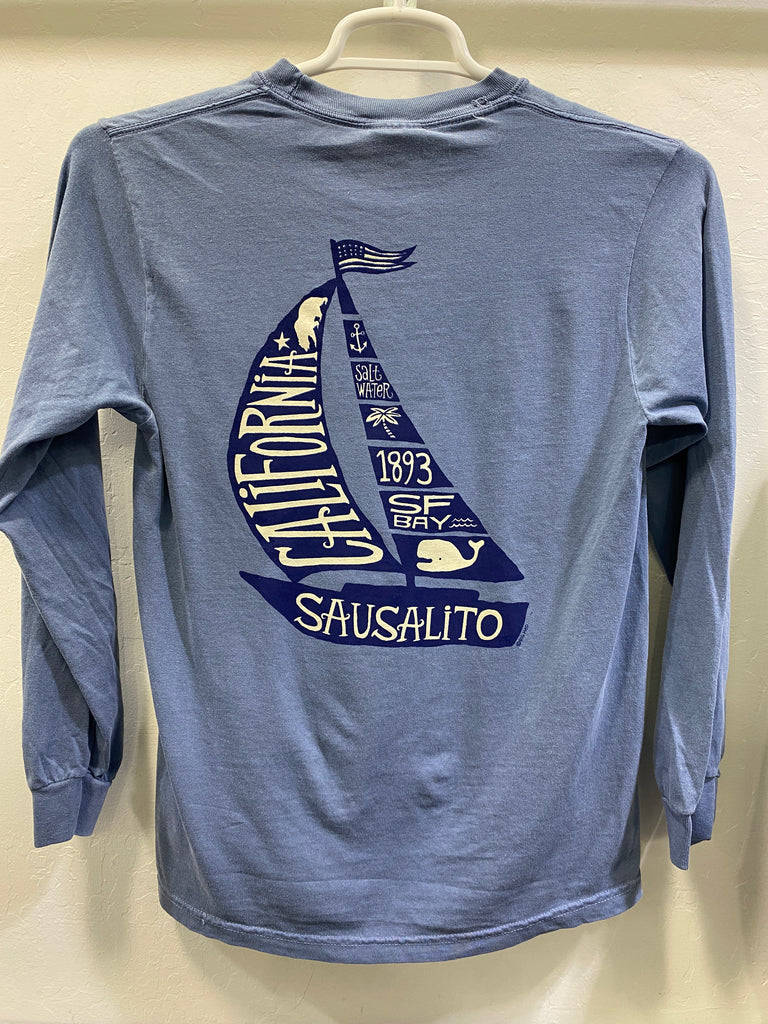 Sausalito Sail Tale Unisex Long Sleeve T Shirt