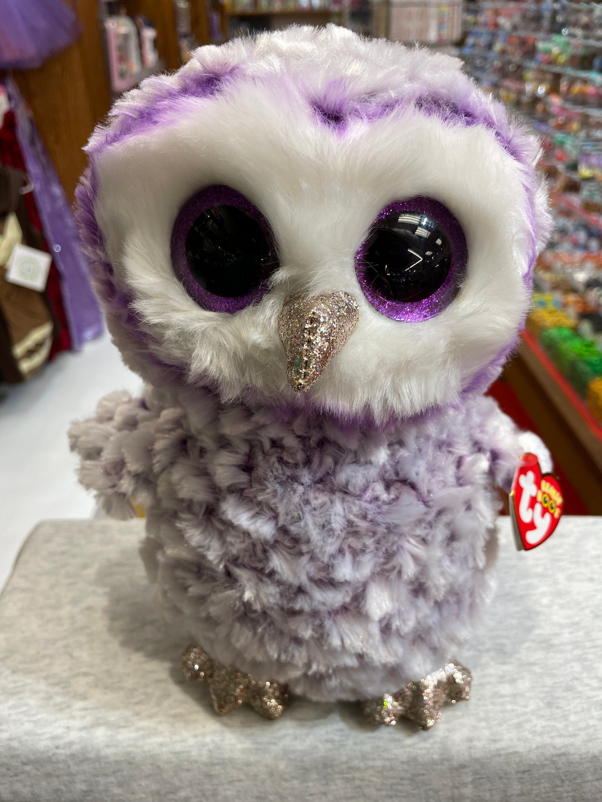 Stuffed Moonlight Beanie Boo Owl Ty Beanie Boo Medium Moonlight