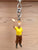 Tintin waving key chain.  PVC construction. Figure is 6cm (2.4") tall, overall length of the keychain is 10.5cm (4.1"). 