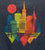 San Francisco Geo Skyline Unisex Short Sleeve T Shirt