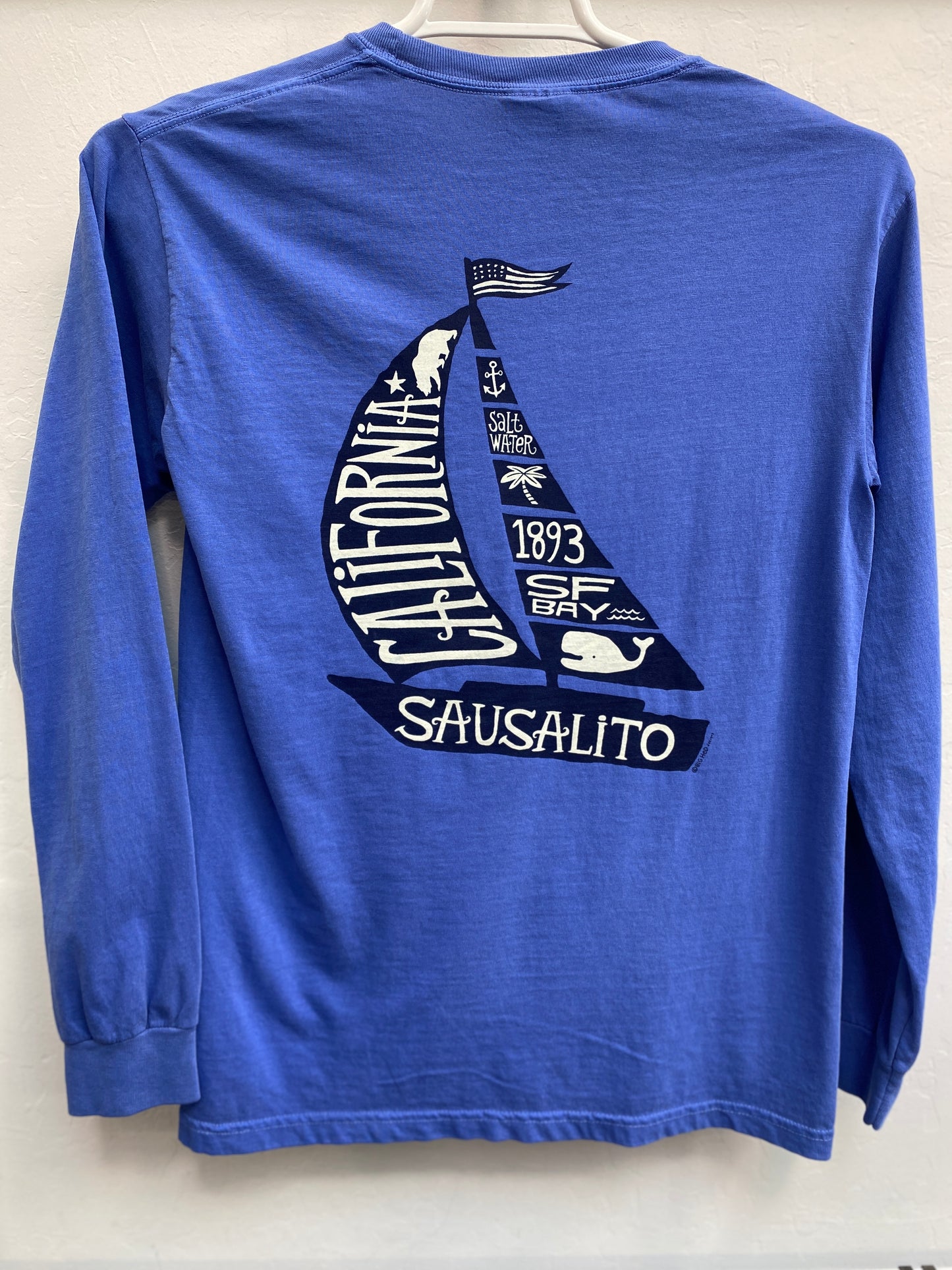Sausalito Sail Tale Unisex Long Sleeve T Shirt