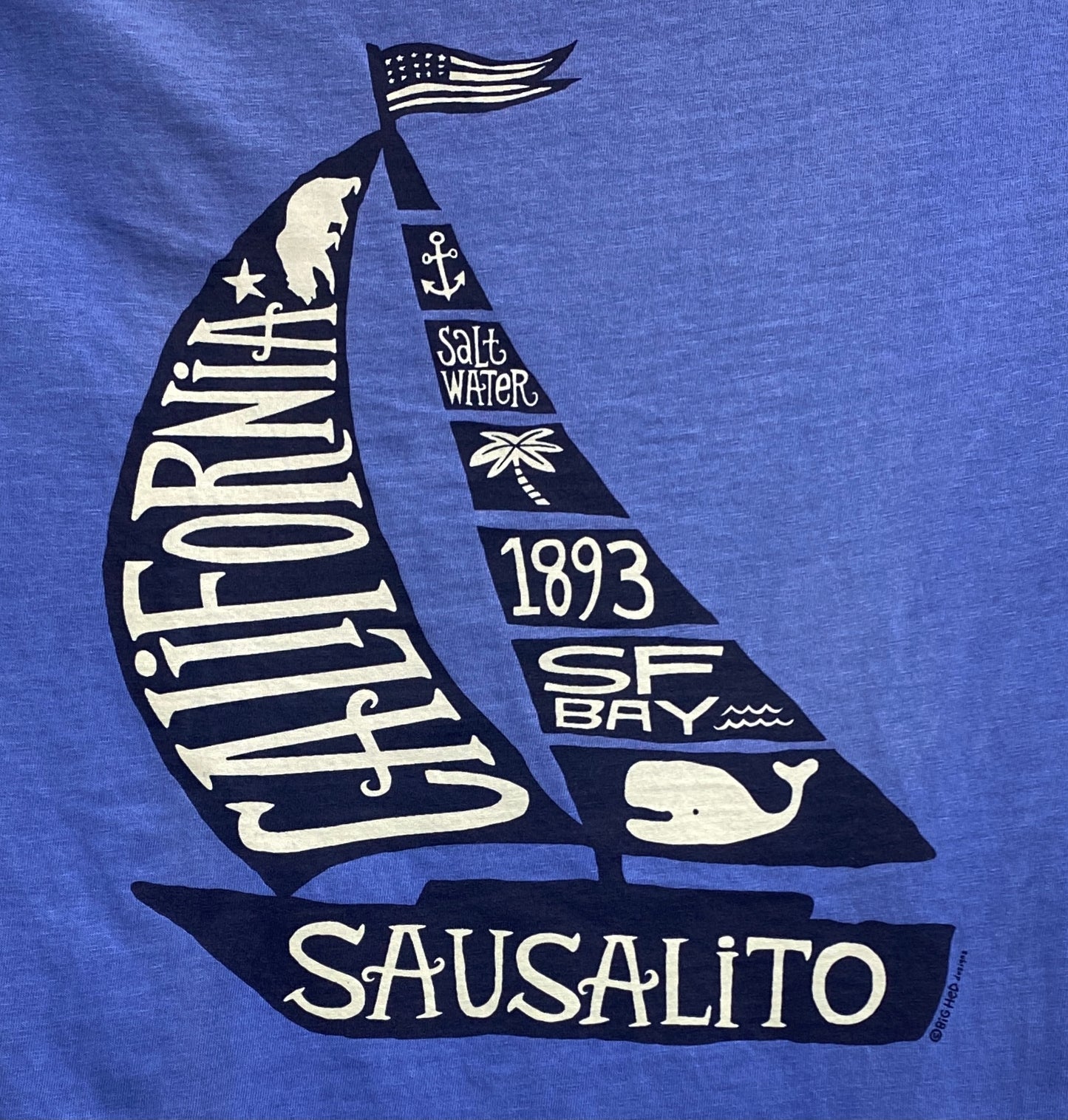 Sausalito Sail Tale Unisex Short Sleeve T Shirt