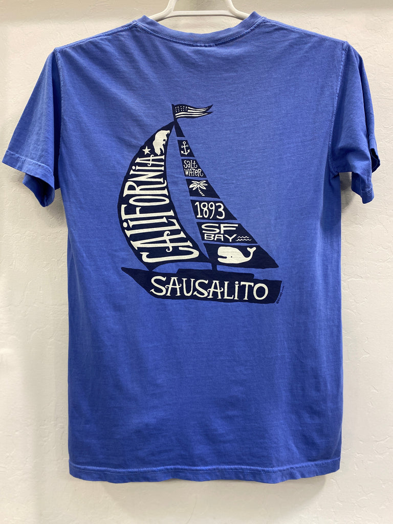 Sausalito Sail Tale Unisex Short Sleeve T Shirt