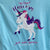 Sausalito Instant Unicorn Girls' Short Sleeve T Shirt
