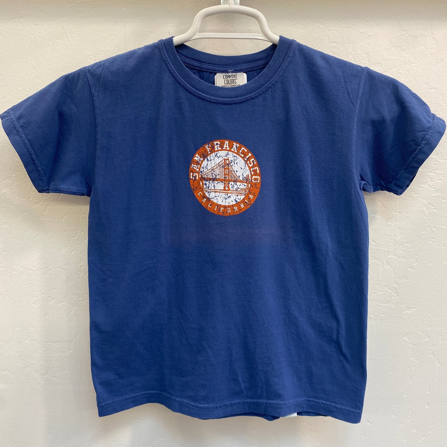 Distressed Golden Gate Bridge Kids Short Sleeve T Shirt