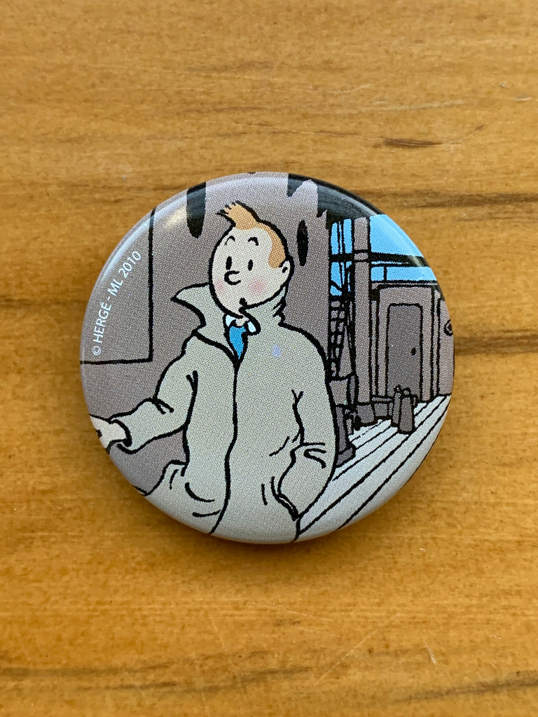 Tintin Aboard Ship Button