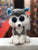 Ty Beanie Boo Medium Slush Grey and White Husky Plush 13"