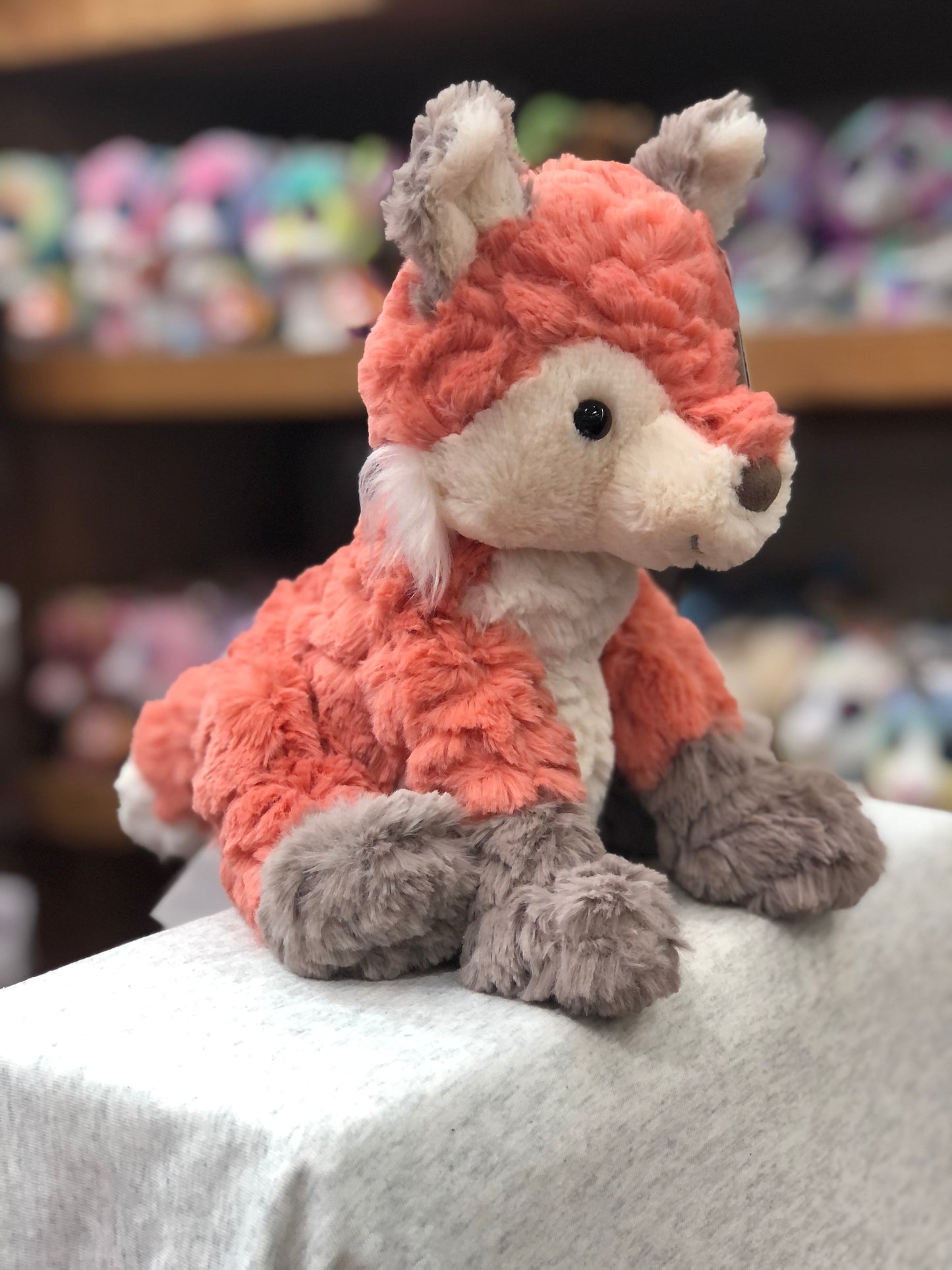 Mary Meyer Coral Putty Fox Plush 8"