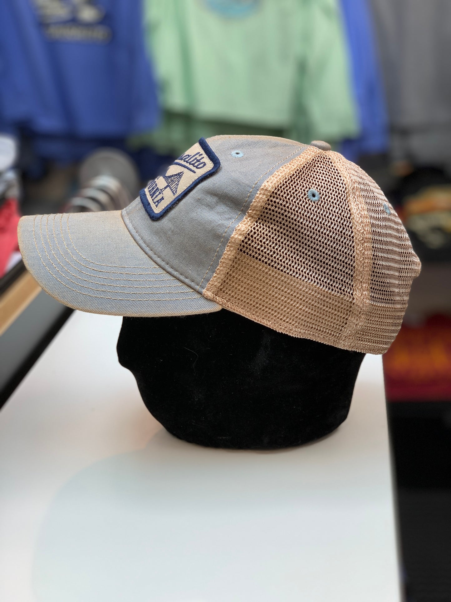 Sausalito Under Stroke Golden Gate Bridge Trucker Mesh Cap
