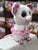 Ty Beanie Boo Medium Nina White Ballerina Mouse Plush 13"