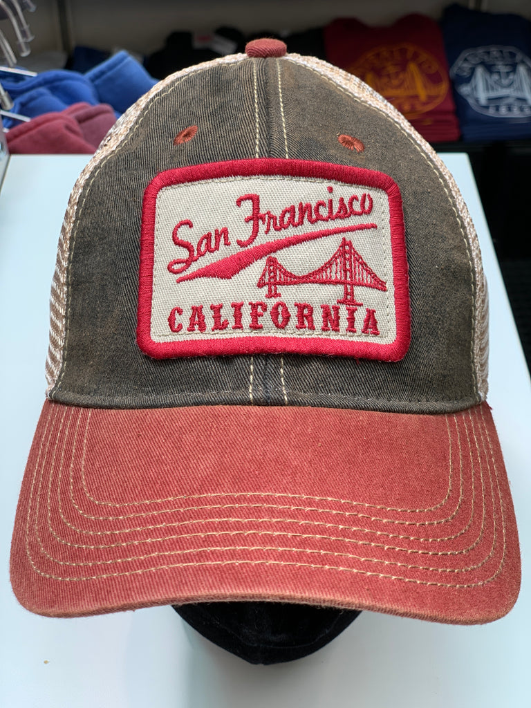 San Francisco Under Stroke Golden Gate Bridge Trucker Mesh Cap