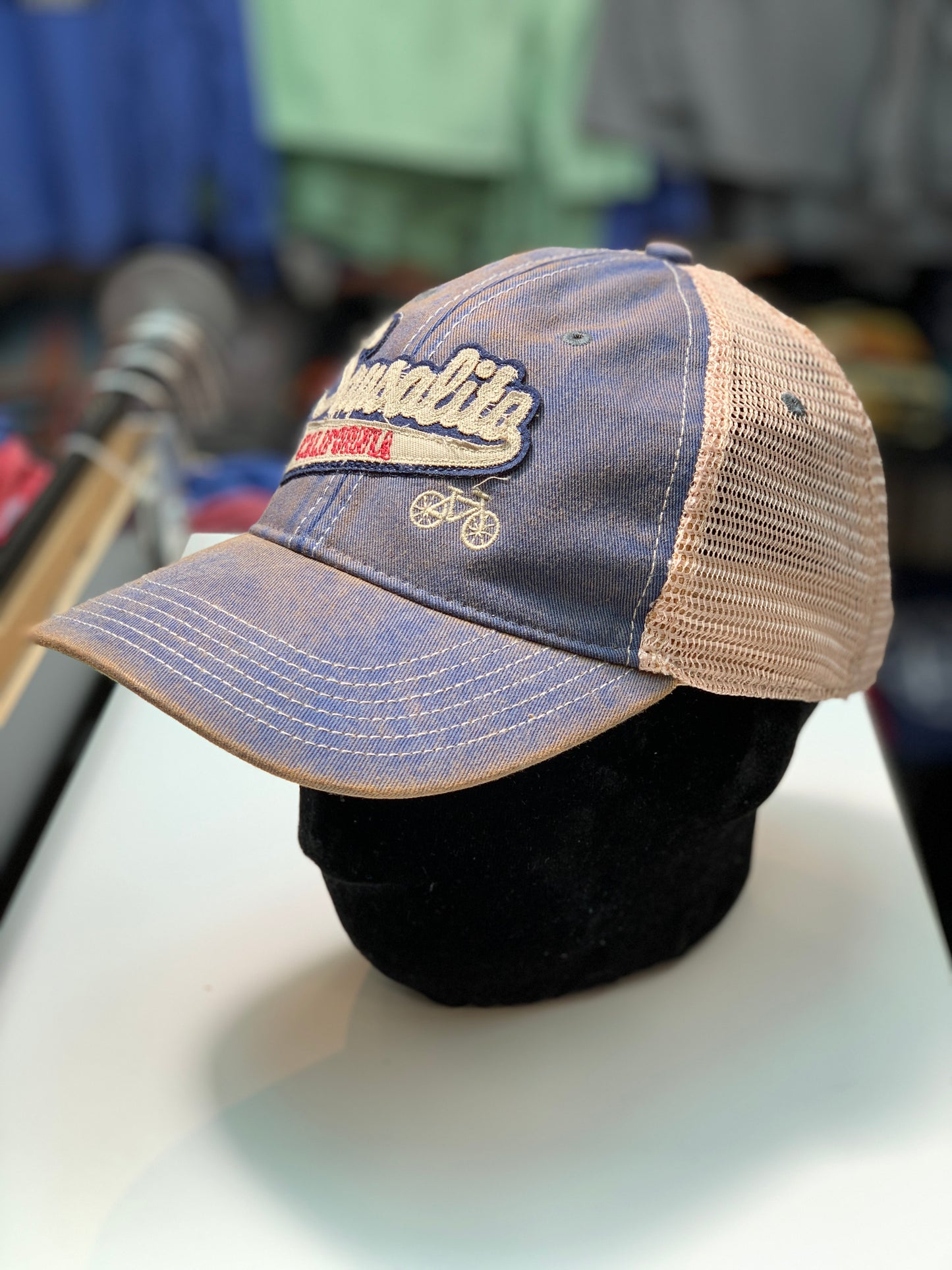 Sausalito Bike Plotter Trucker Mesh Cap