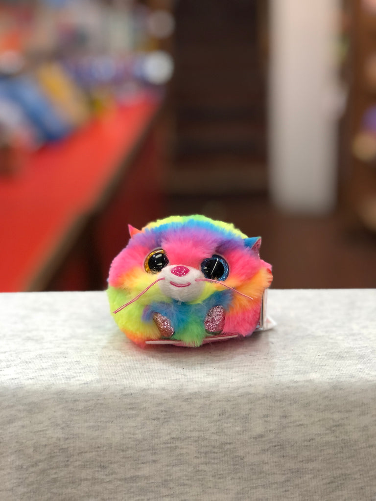 Ty Puffies Gizmo Rainbow Cat Plush 4"