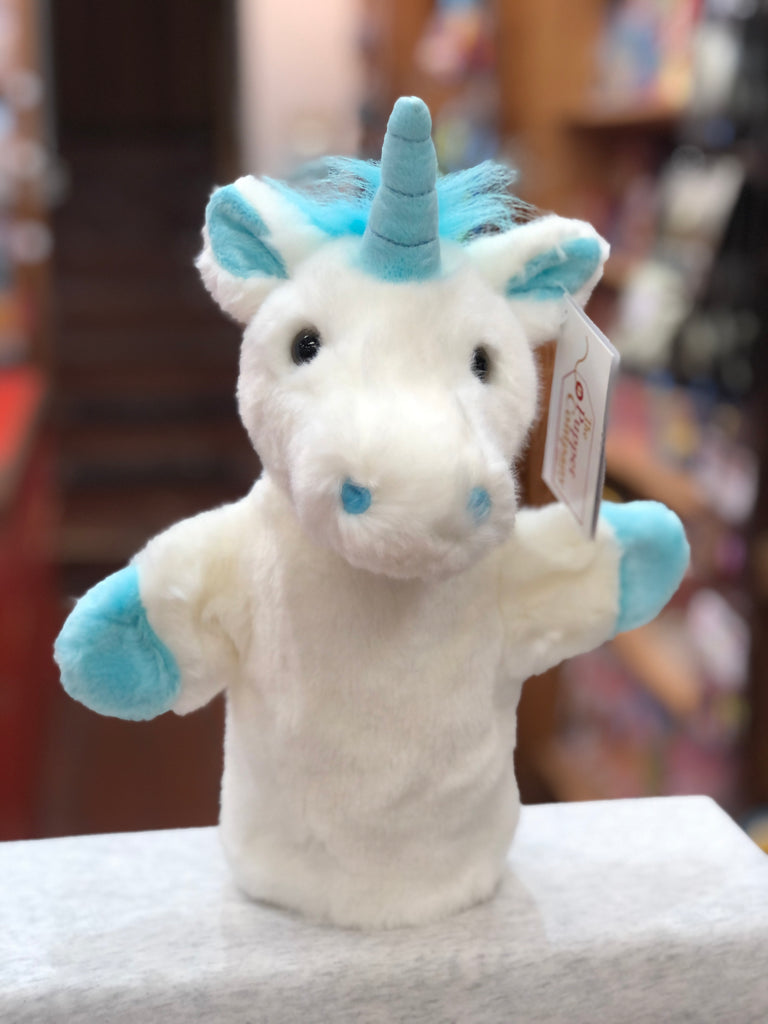 The Puppet Company CarPets Blue Unicorn Hand Puppet 11"