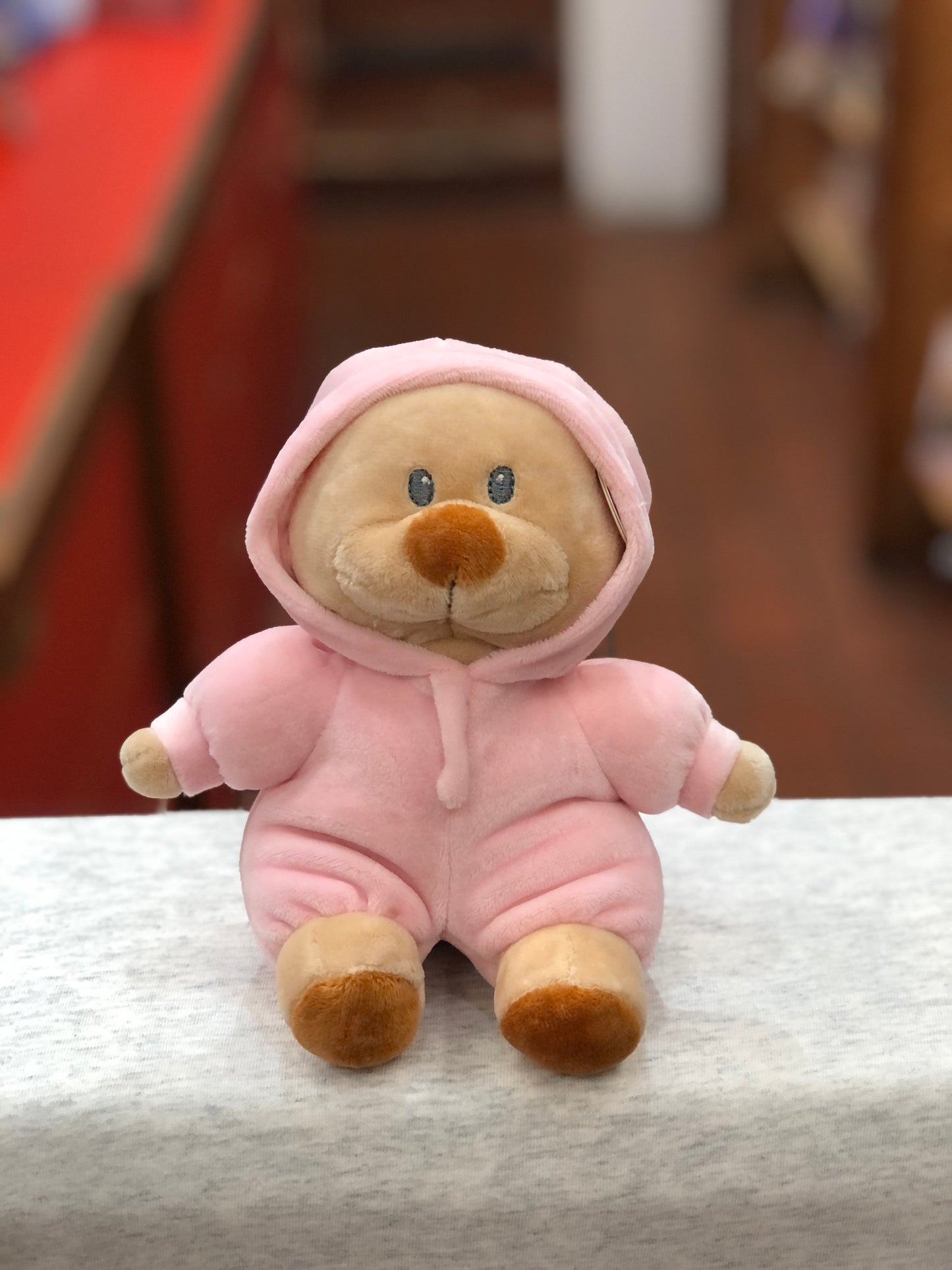 Ty Baby PJ Bear Pink Plush 6"