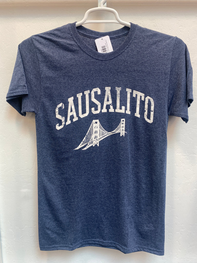 Sausalito Retro Bridge Unisex Short Sleeve T Shirt