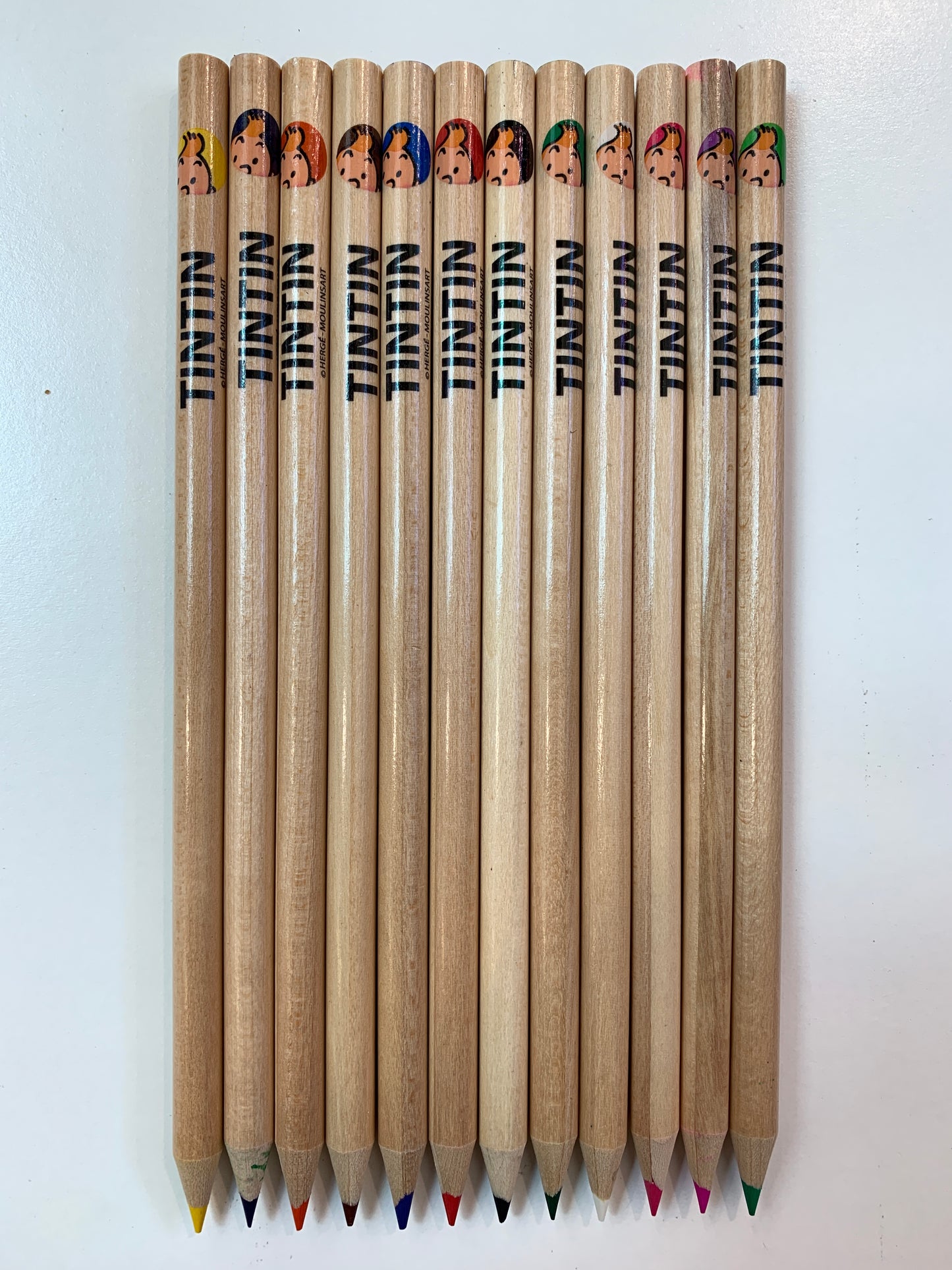 Tintin Set of 12 Colors Pencil Set
