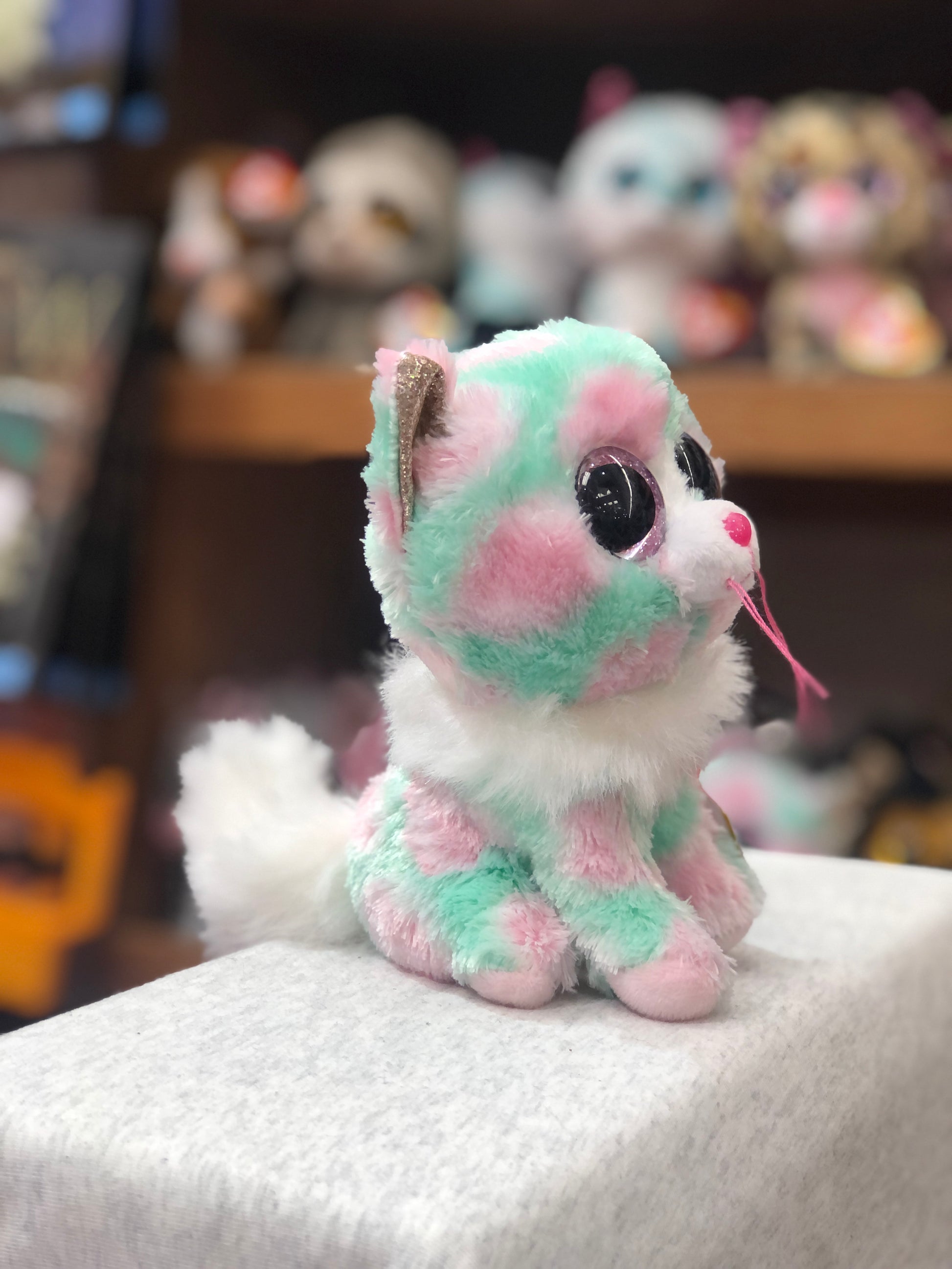 Ty Beanie Boo Opal Pastel Cat Plush 6