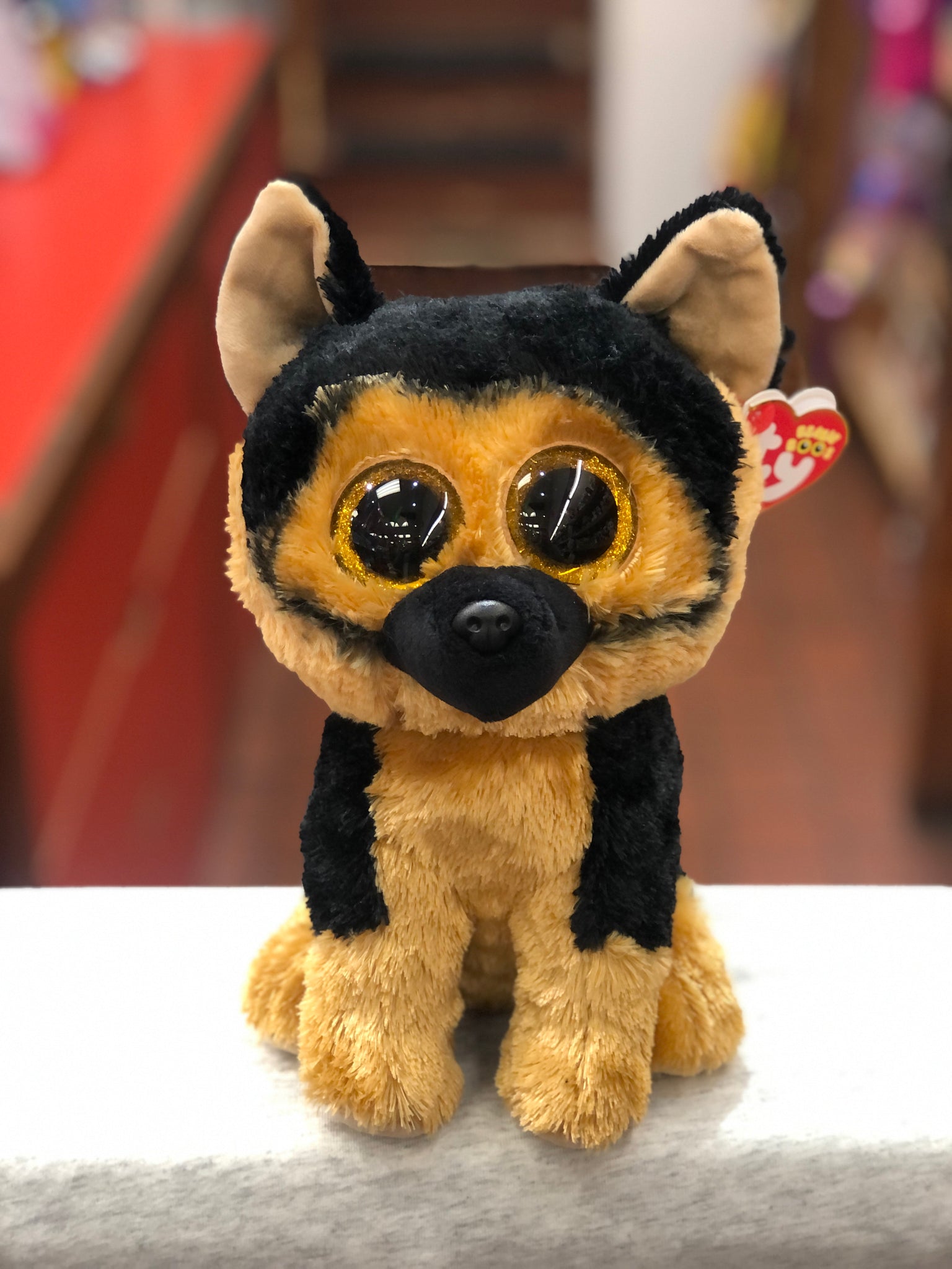 TY Beanie Boos Spirit Plush German Shepherd Dog Brown And Black 15cm