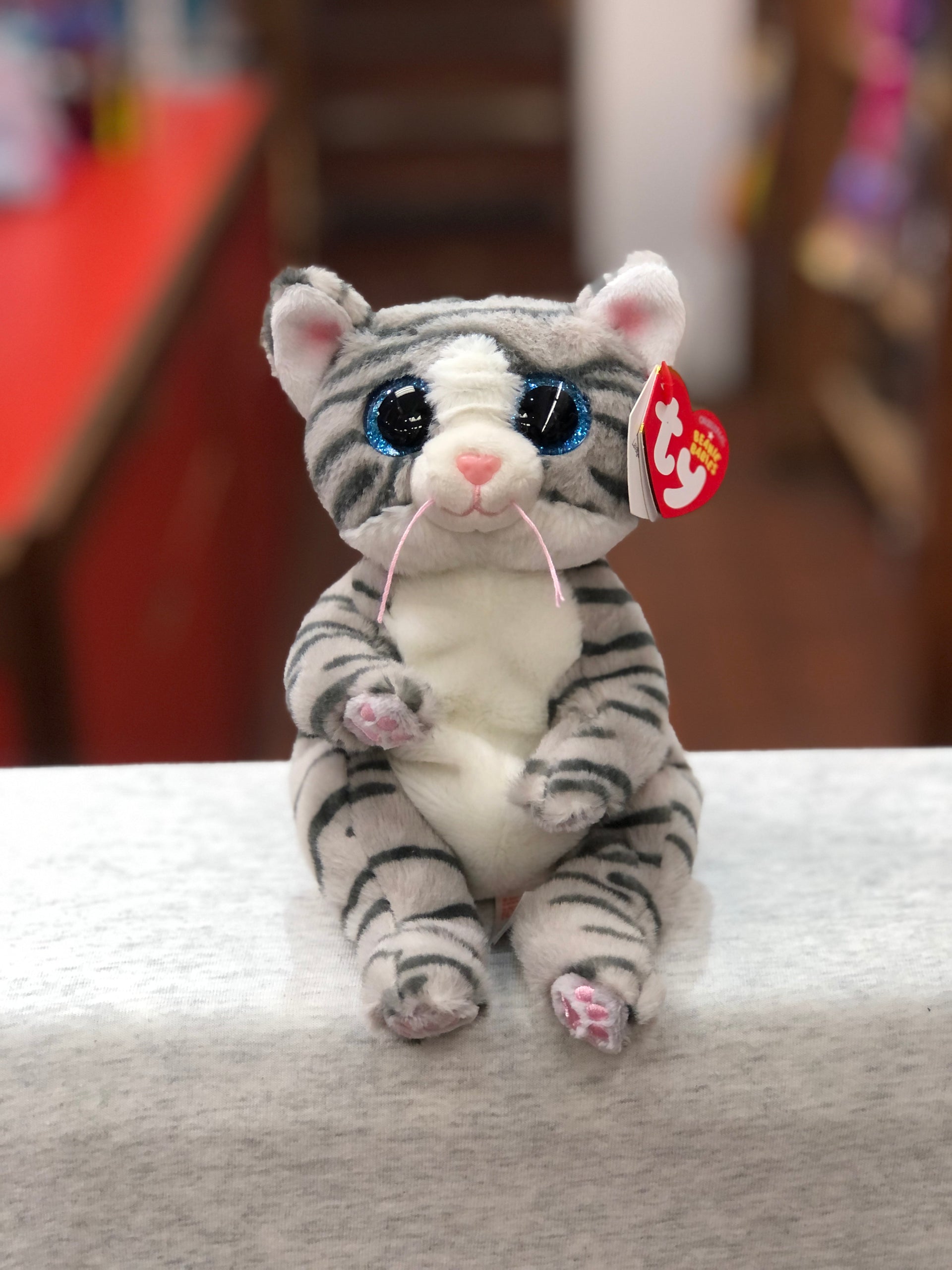 Ty Beanie Bellies Mitzi the Grey Tabby Cat 8