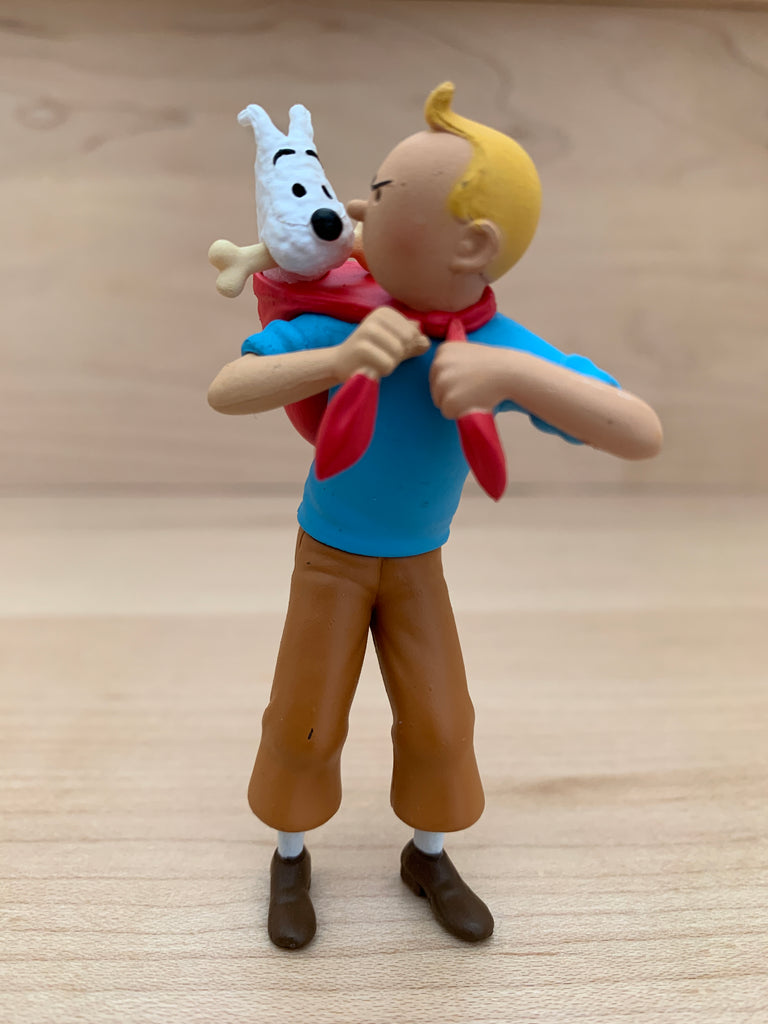 5 figurines pvc tintin