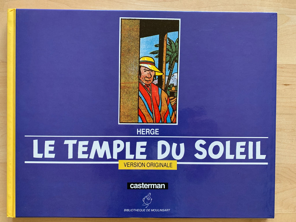 Herge Le Temple Du Soleil Version Originale Casterman 1988