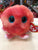 Ty Puffies Sheldon Coral Octopus Plush 4"