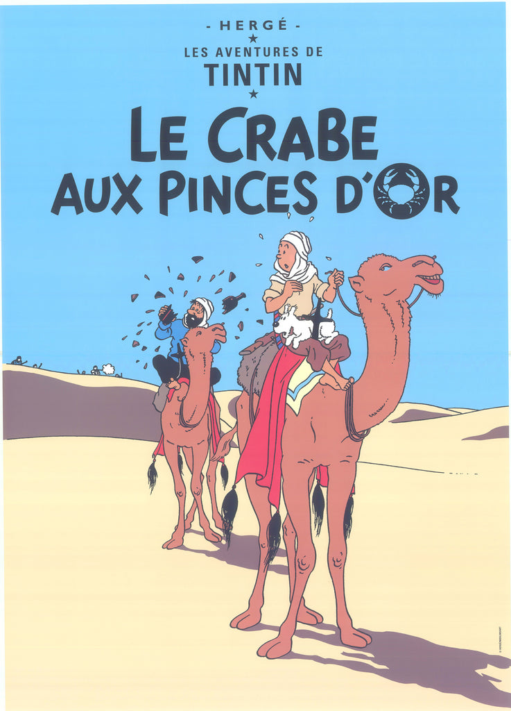 Tintin Postcard: Le Crabe Aux Pinces D`Or (The Crab with the Golden Claws)