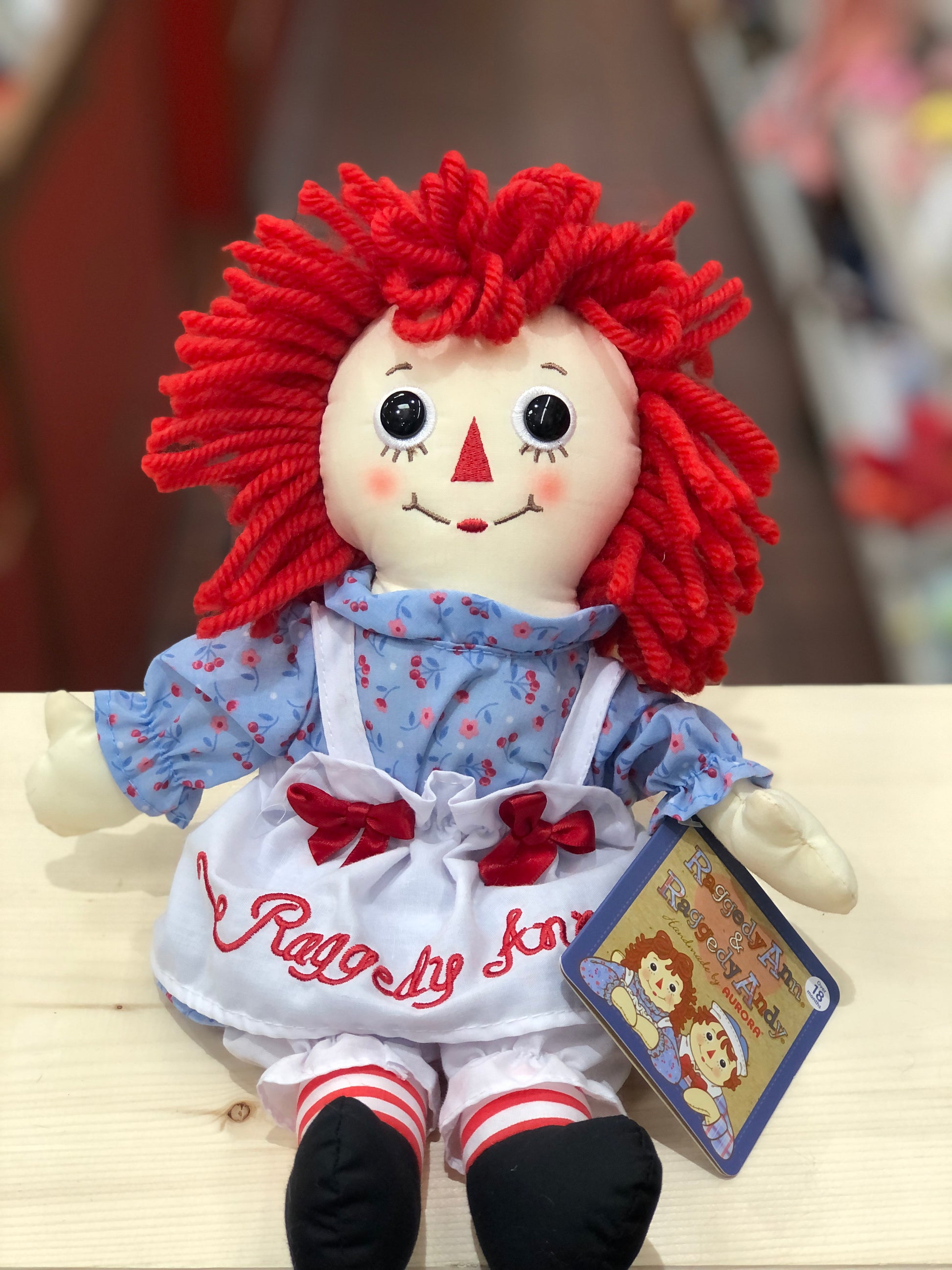Aurora Medium Classic Raggedy Ann Doll Plush 12" Aurora Medium Classic Raggedy Ann Doll Plush 12"