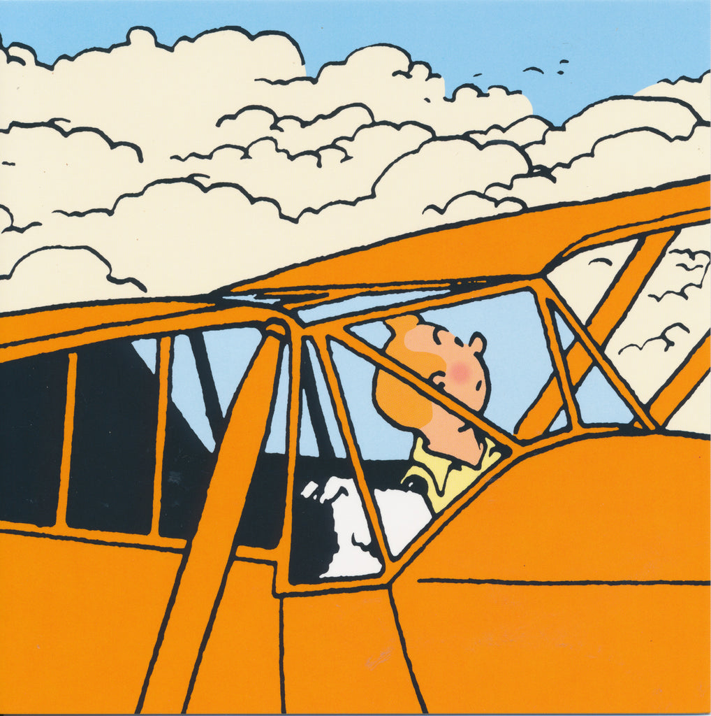 Tintin Avion Note Card #00
