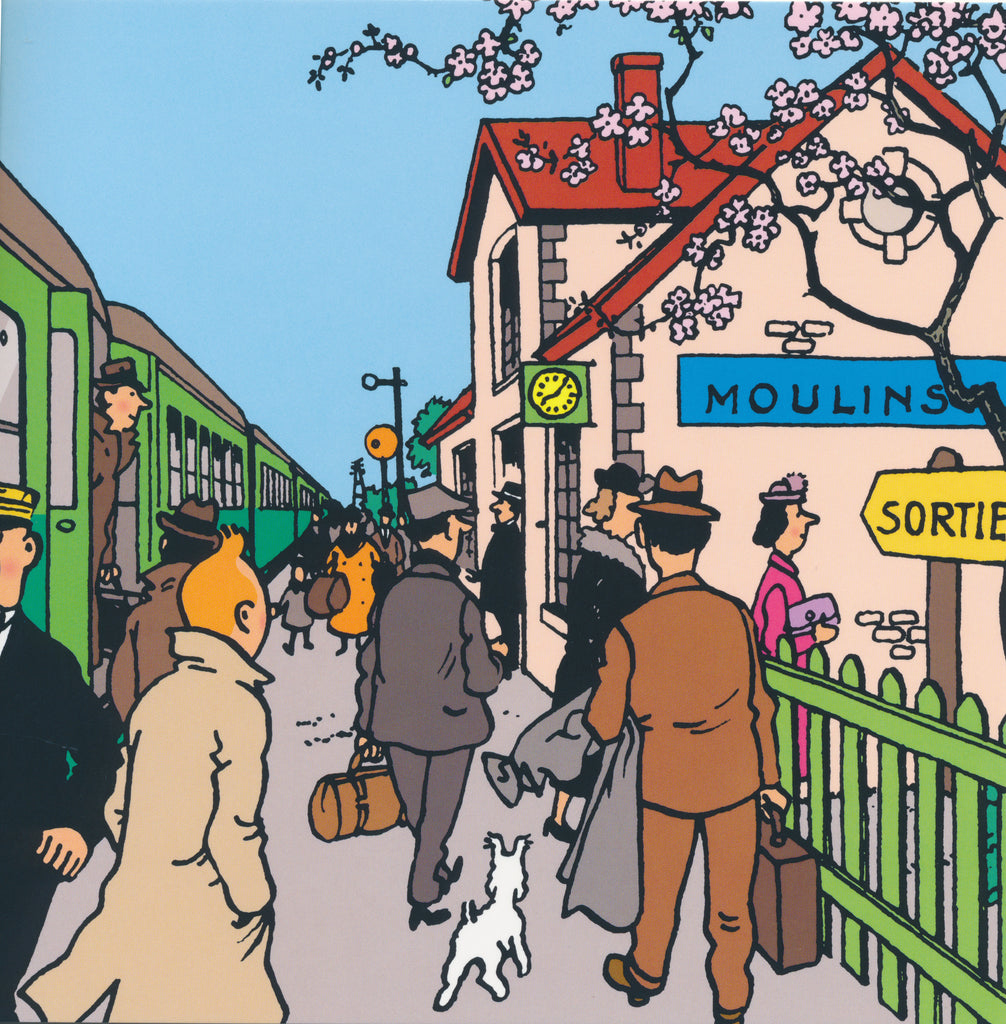 Tintin Train Notecard #00