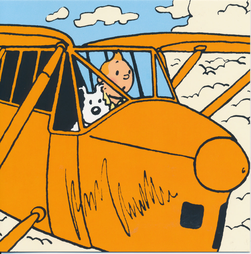 Tintin Avion Note Card #01