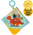 Mary Meyer Baby Pebblesaurus Crinkle Square Teether 6"