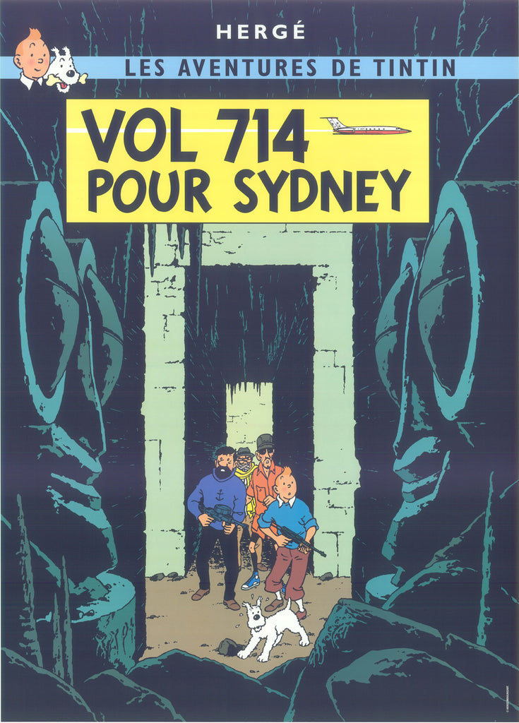 Tintin Postcard: Vol 714 Pour Sydney (Flight 714 to Sydney)