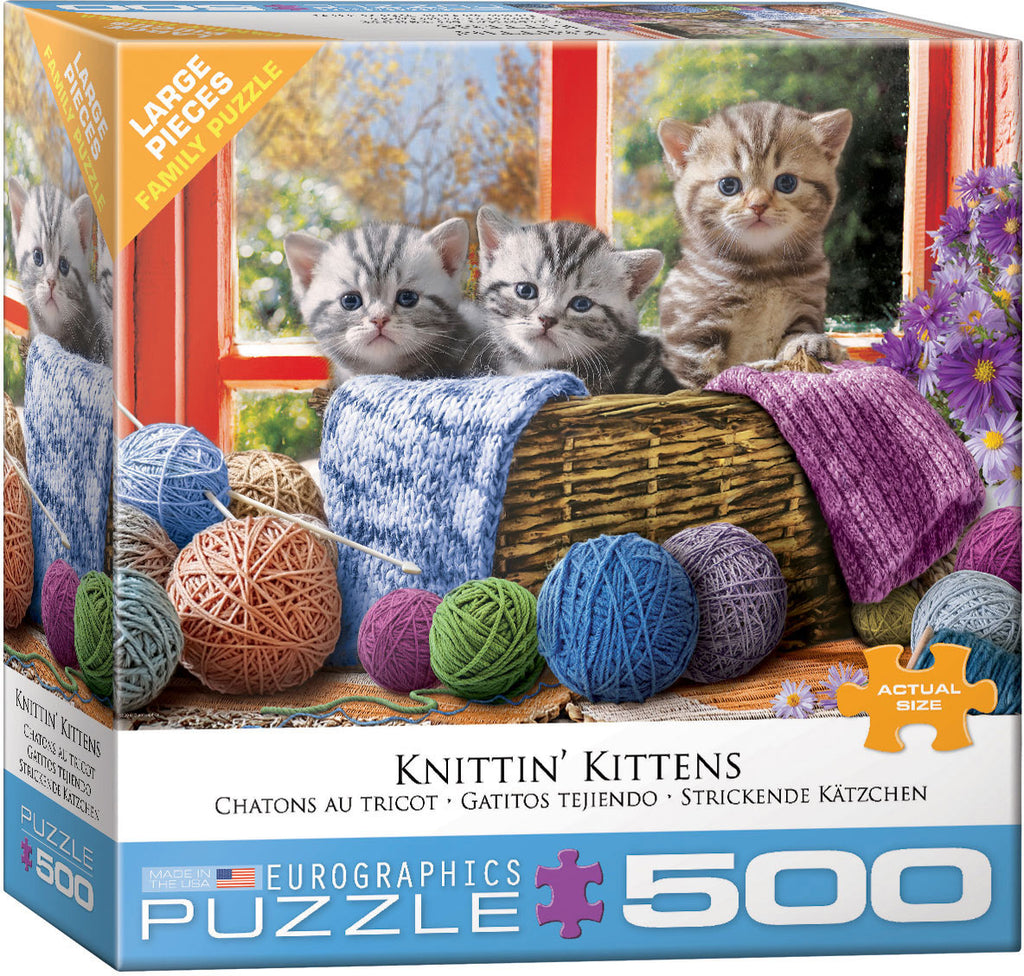 Eurographics Knitten’ Kittens Puzzle 500 Pcs