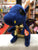 Ty Beanie Boo Medium Saffire Blue Speckled Dragon Plush 13"