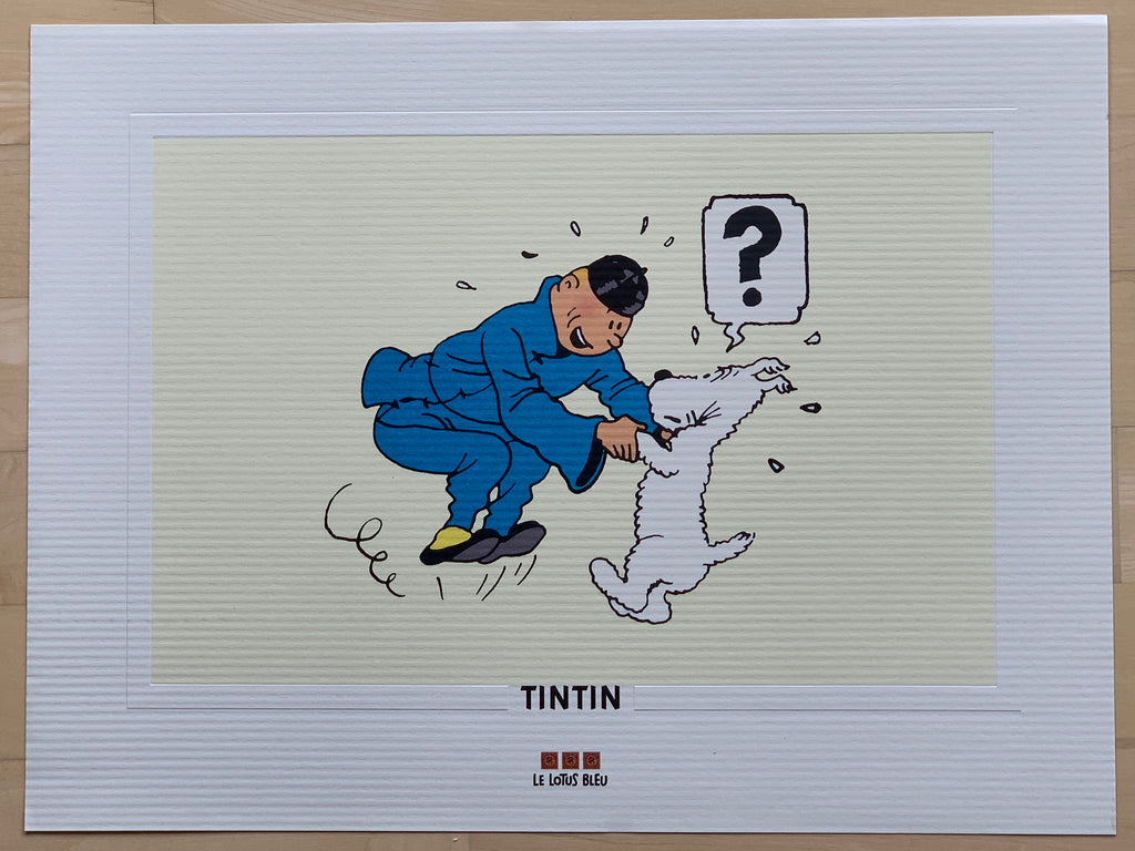 Tintin Lithograph "-TQ 03-" Le Lotus Bleu 1995