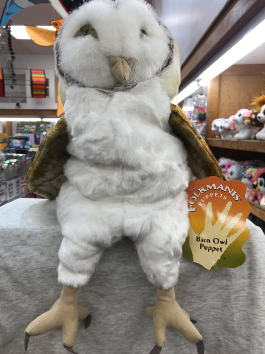 Folkmanis Barn Owl Puppet 14”