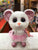 Ty Beanie Boo Nina White Ballerina Mouse Plush 6"