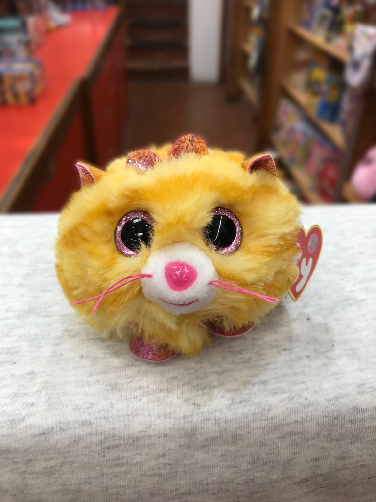 Ty Puffies Tabitha Yellow Cat Plush 4"