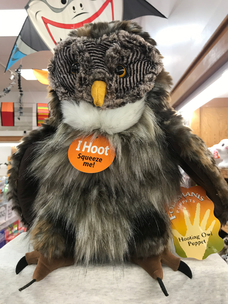 Folkmanis Hooting Owl Puppet 16”