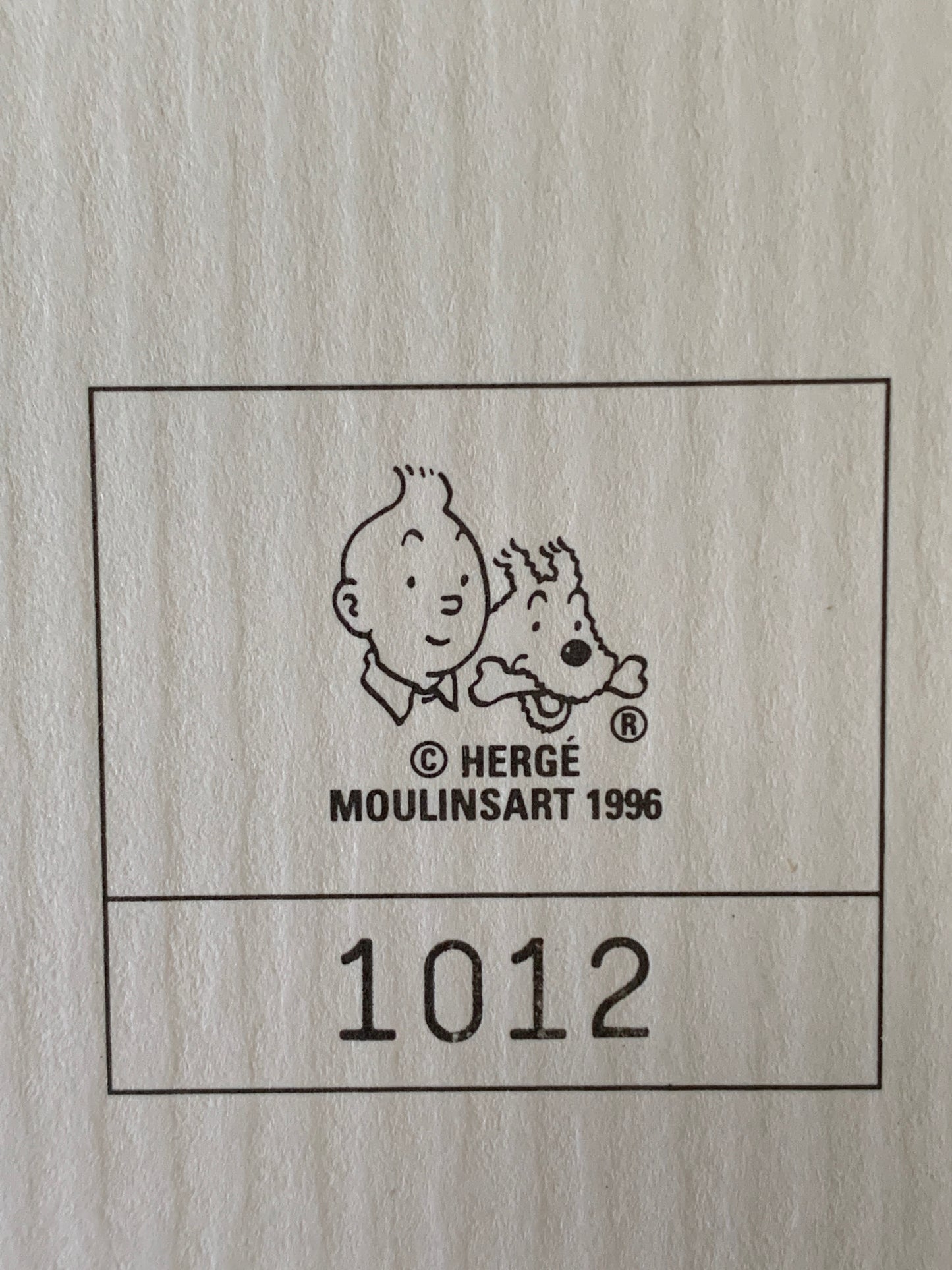 Tintin Lithograph“-TQ 22-“ Les Cigares du Pharaon 1996