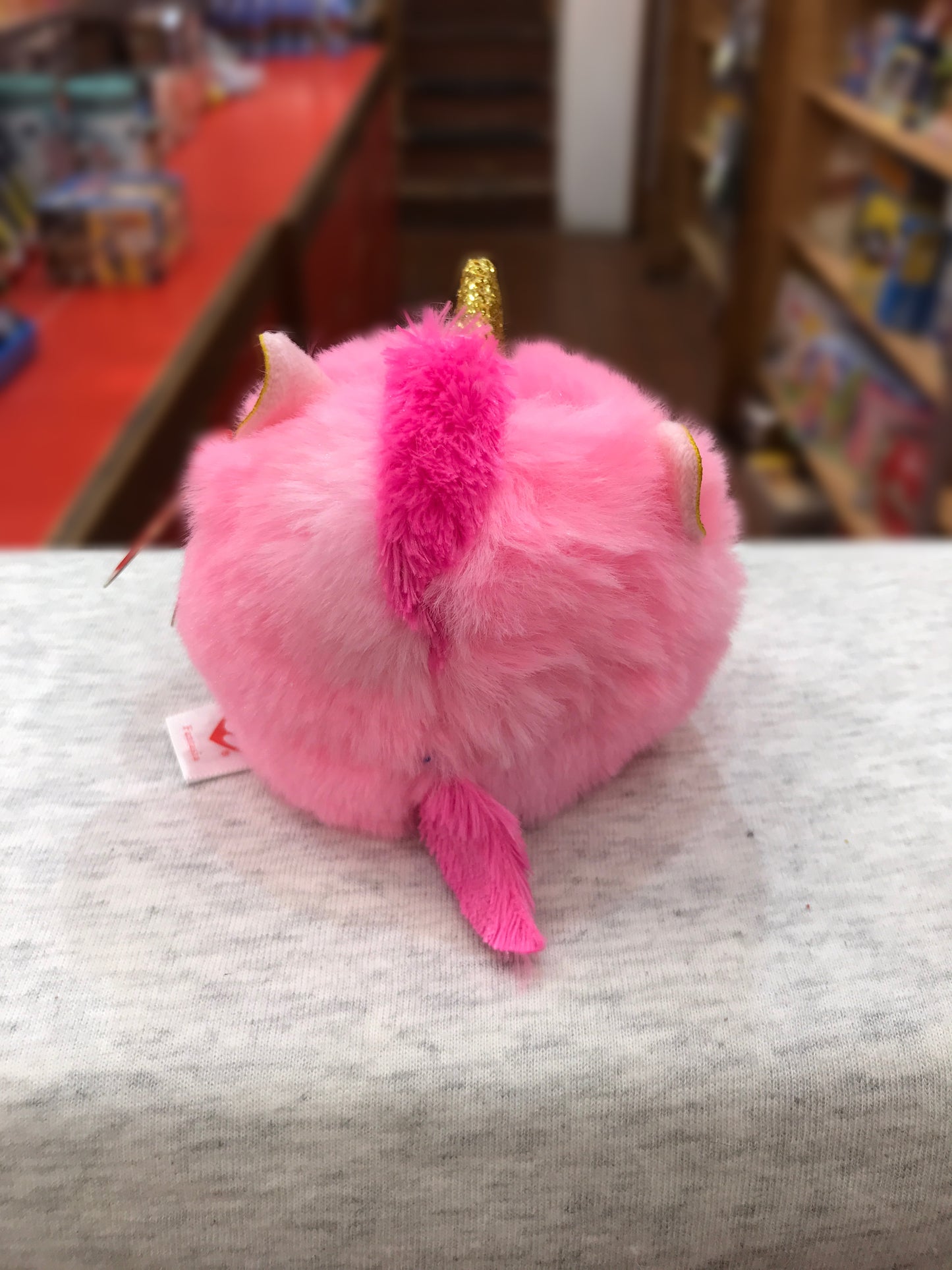 Ty Puffies Fantasia Pink Unicorn Plush 4"