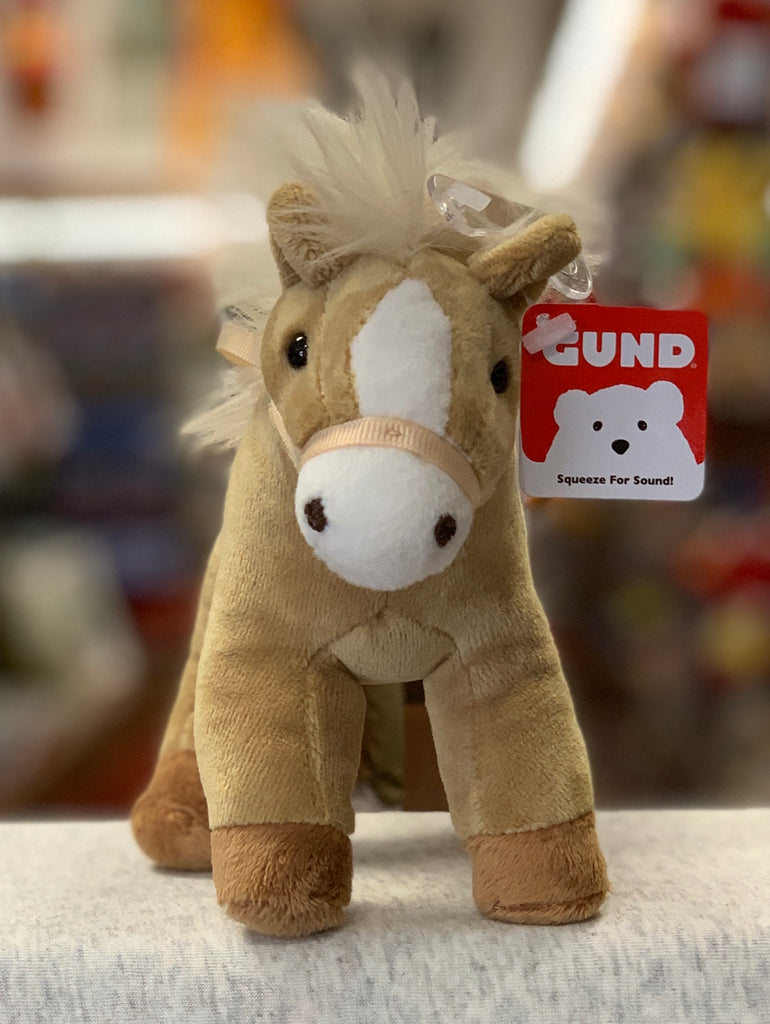 Gund Horse Chatter Tan Plush 4.5”