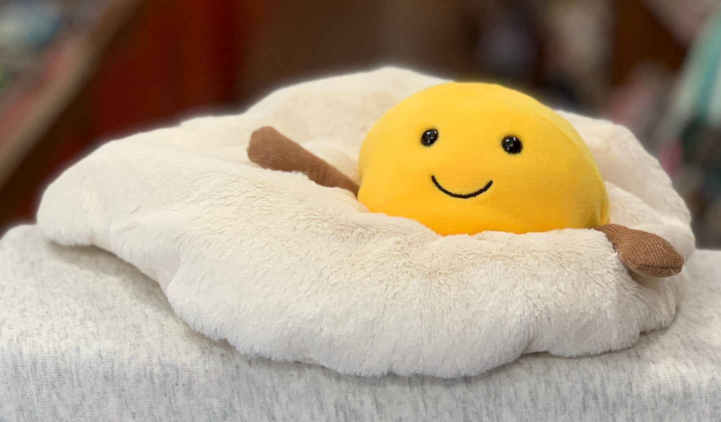 Jellycat Amuseables Fried Egg Plush 10”