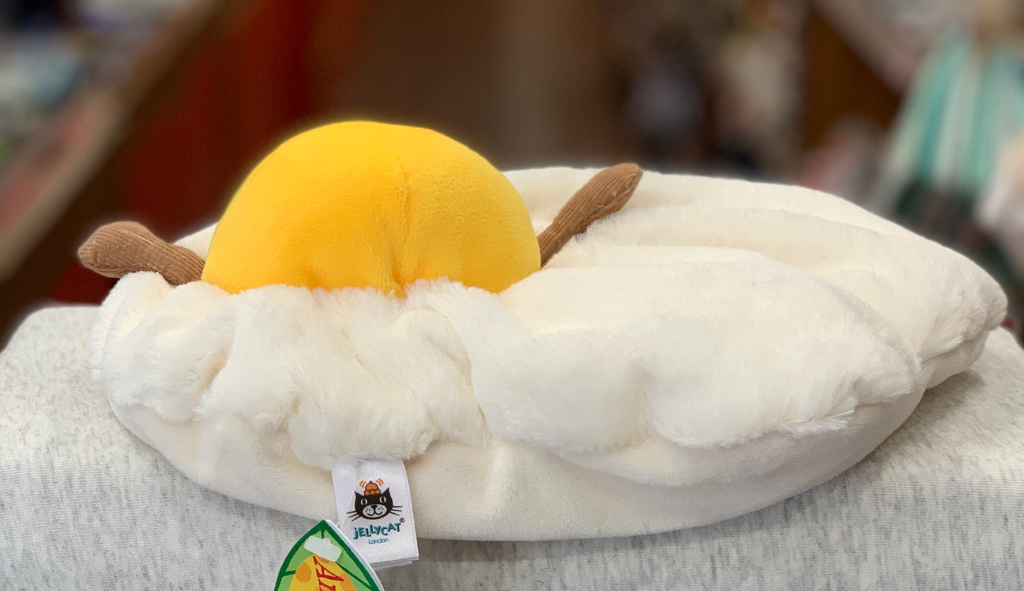 Jellycat Amuseables Fried Egg Plush 10”