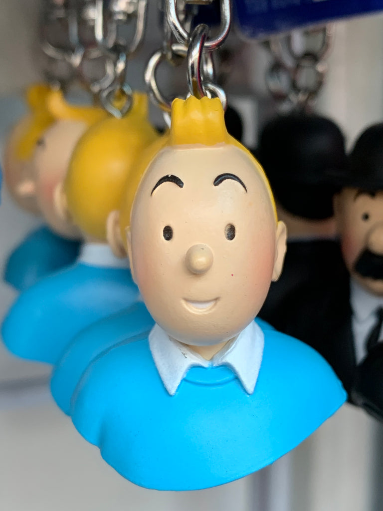 Tintin Bust Keychain Mini Figure