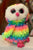 Ty Beanie Baby Medium Owen Owl Plush 13”
