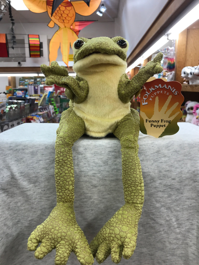 Folkmanis Funny Frog Puppet 12”